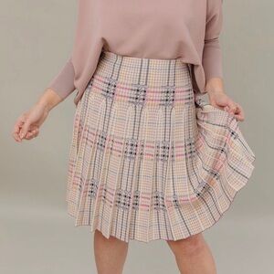 Apparalel Infinity Skirt pink plaid